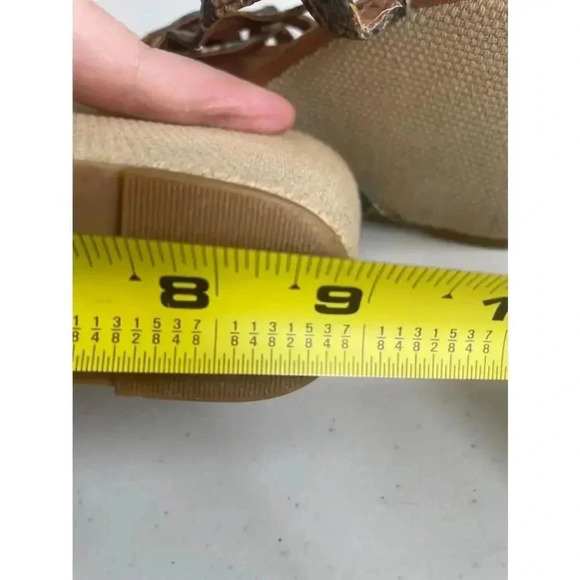 Women's Lucky Brand Brown and Turquoise Wedges Size 8 - Picture 11 of 11